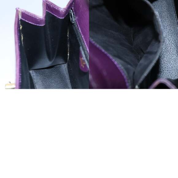 CELINE Hand Bag Leather Purple - Picture 12 of 12